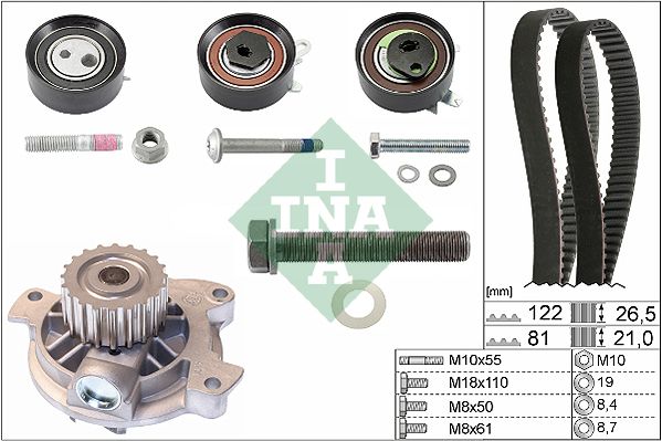 WILMINK GROUP Ūdenssūknis + Zobsiksnas komplekts WG1251865